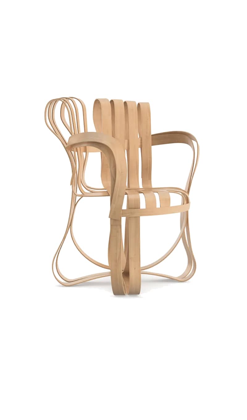 Bent Wood Collection by Frank Gehry